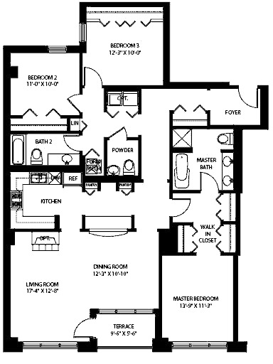 3140 N Sheffield Floorplan - 01 Tier*